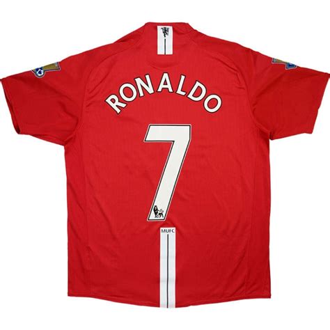 2007 - 2008 Manchester United Home Shirt Ronaldo #7 | Classic Utd Shirt