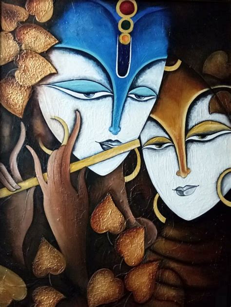 Radha Krishna Painting by Nidhi Agarwal | Saatchi Art