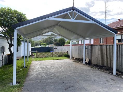 Gable Colorbond insulated roof carport - KRE8 OUTDOOR CONSTRUCTIONS