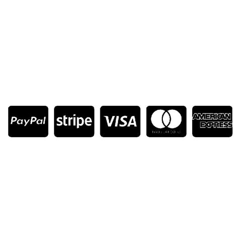 Payment Gateway Paypal, Stripe Visa, Mastercard, AE Vector Logo ...