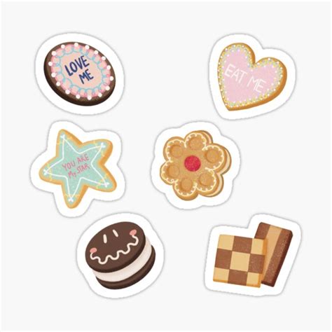 "cookie fancy, cookie, eat me, cookies" Sticker by poppeiiz | Redbubble