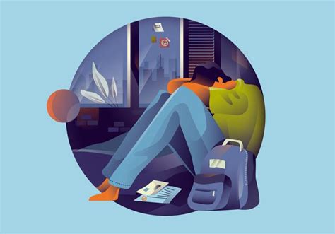 Teenager Depression Mental Health Vector Illustration 542196 Vector Art ...