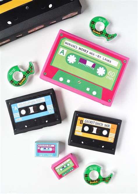 DIY Cassette Tape Gift Wrap | Handmade Charlotte