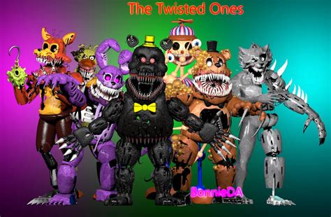 [C4D/FNaF] The Twisted Ones by BonnieDanoninho on DeviantArt