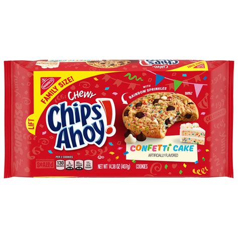 CHIPS AHOY! Chewy Confetti Cake Chocolate Chip Chewy Cookies with ...