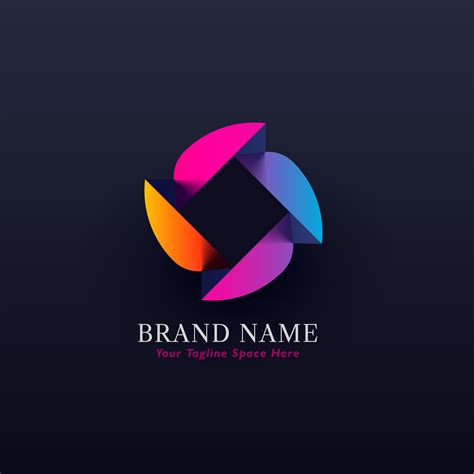 abstract colorful concept logo design vector - Download Free Vector Art ...