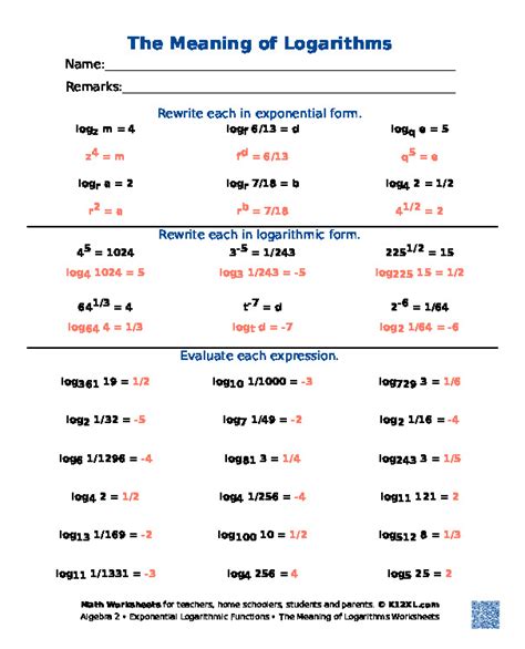 Free Algebra 2 worksheets for homeschoolers, students, parents and teachers