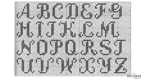 Filet crochet alphabet - MyCrochetPattern