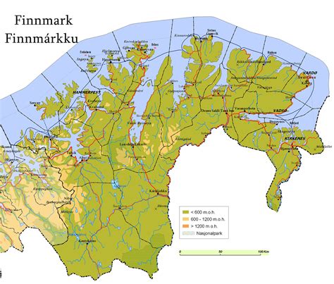 Finnmark County Map - Finnmark Norway • mappery