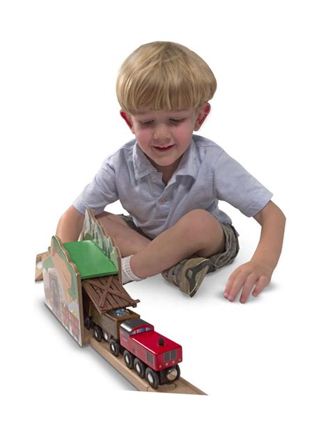 Magic Mine Train Tunnel Wooden Railway Set | Melissa & Doug