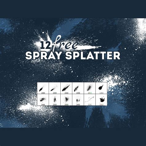 Spray Splatter Brush Pack - Photoshop brushes