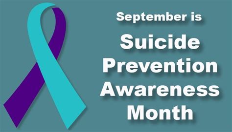 September is Suicide Prevention Awareness Month | Article | The United ...