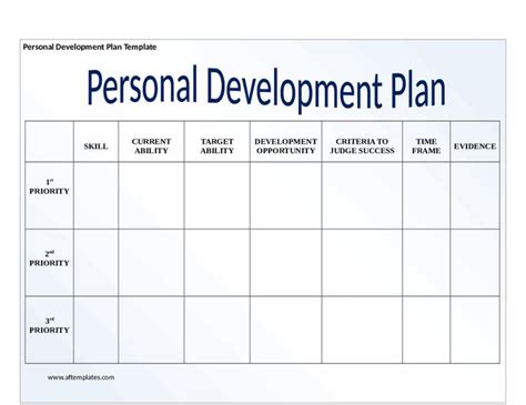 Development Plan Template Word Elegant Individual Development Plan T ...