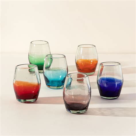 Multicolor Ombre Stemless Wine Glas - GiftAdvisor.com