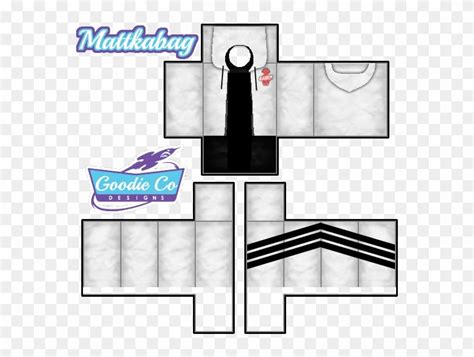 8066+ White Hoodie Template Roblox DXF Include