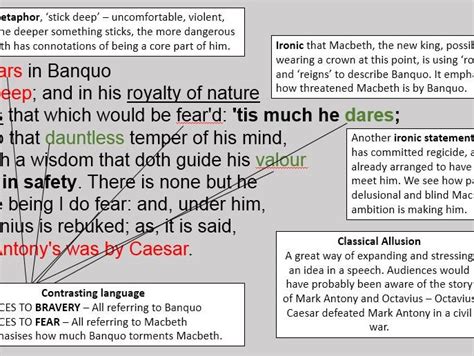 Analysis for Macbeth Act 3 scene 1 ppt | Teaching Resources