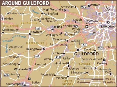 Map of Guildford