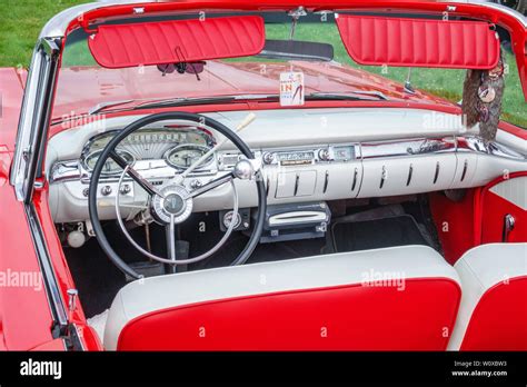 Interior of an old Ford Edsel Stock Photo - Alamy