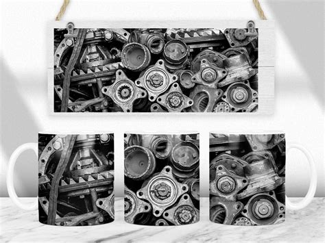 MECHANIC MAN CAR 11oz and 15oz Subli... Graphic by FreeSublimations ...