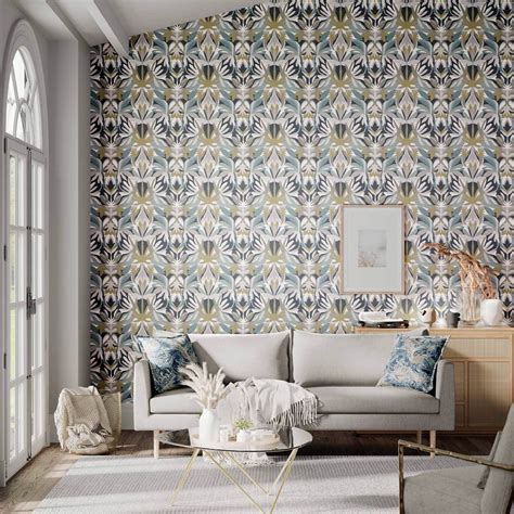 Melora Hempseed/Exhale/Gold Wallpaper | Harlequin by Sanderson Design