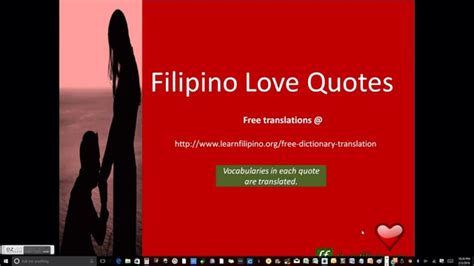 Love Quotes Tagalog English Translation