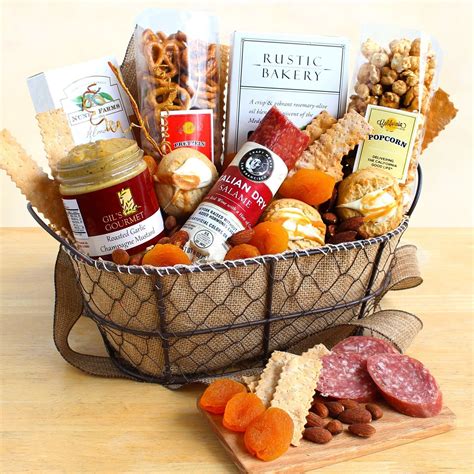 For your favorite foodie! This gourmet gift basket contains delicious ...