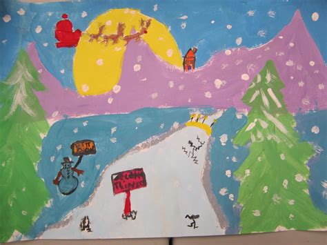 Think Create Art: Wonderful Winter Landscapes- 5th Grade