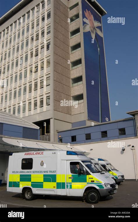 University of Wales Hospital Cardiff Wales UK AJ2 Stock Photo - Alamy