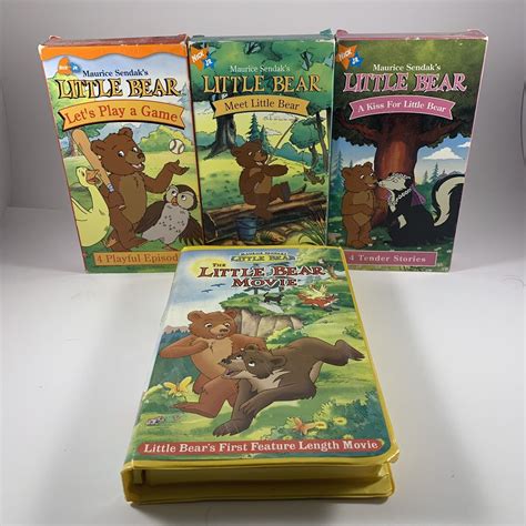 Lot of 4 Nick Jr. Maurice Sendak's Little Bear VHS Tapes | eBay