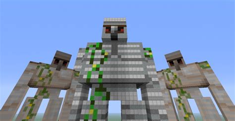 Iron Golem 3D Scale Statue Minecraft Project