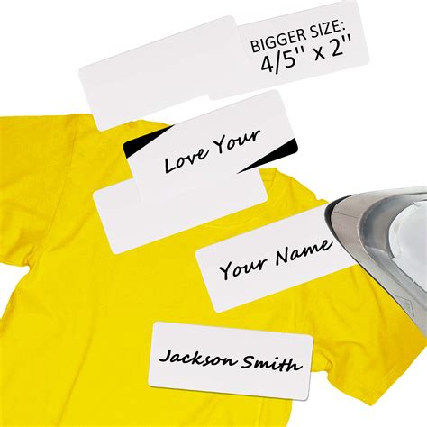 Buy 4/5 x 2 Inch Writable Iron on Clothing Labels Personalized Iron-on ...