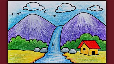 Simple Landscape Drawing For Kids | Images and Photos finder