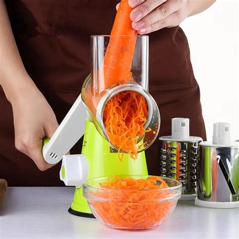 Round Slicer Vegetable Cutter Manual Potato Carrot Slicer Cheese Grater ...