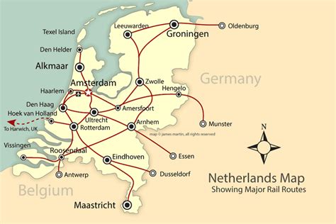 Dutch Train Map