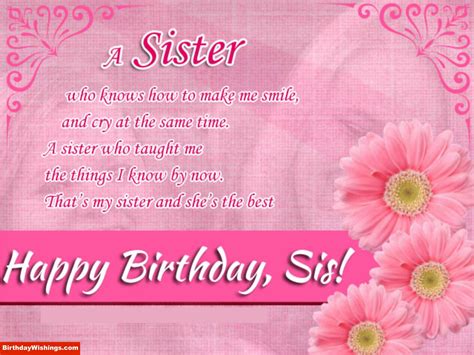 Birthday Poem For Sister | Happy Birthday Wishes