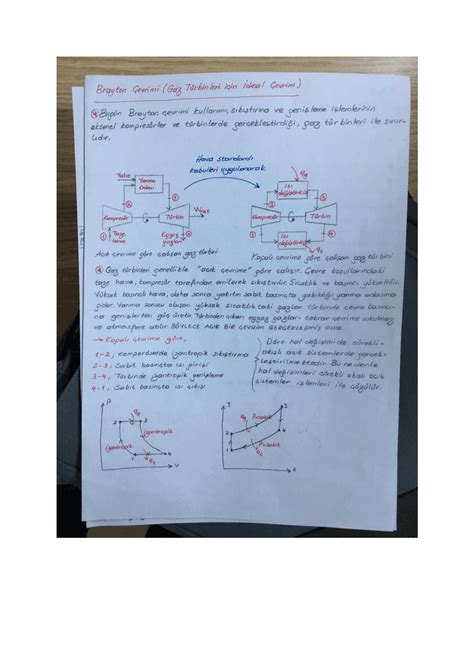 Brayton Cycle Subject - Docsity