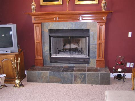 Slate Tile Fireplace in Cuyahoga Falls, Ohio | Classic Tileworks