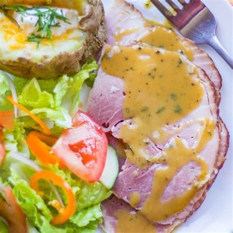 Honey Mustard Sauce for Ham - Hilda's Kitchen Blog