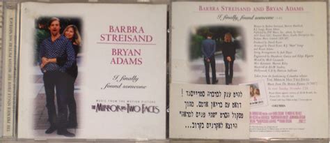 Barbra Streisand And Bryan Adams – I Finally Found Someone (1996, CD ...