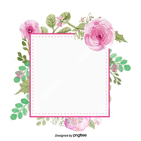 Exquisite Hd Transparent, Cartoon Exquisite Continental Roses Border ...