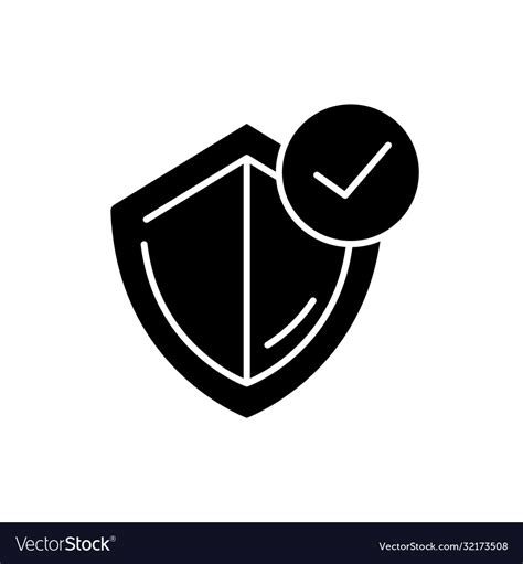 General insurance black glyph icon Royalty Free Vector Image