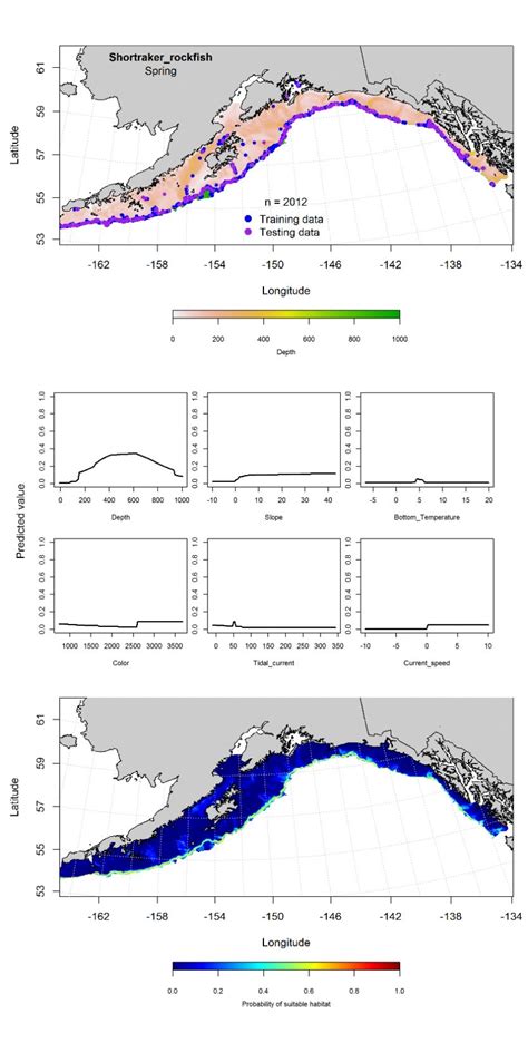 -Locations of shortraker rockfish from spring (March-May 2001-2015 ...