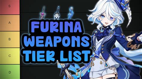 Furina Weapons (Swords) Tier List | Genshin Impact 4.2 - Genshin Impact ...