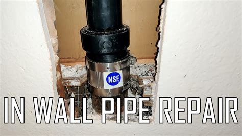 How to Repair Cast Iron Drain Pipe In The Wall - YouTube