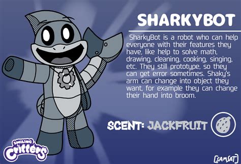 [Smiling Critters OC] SharkyBot by samsat1108 on DeviantArt