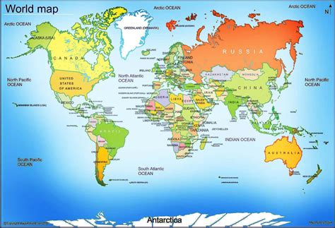 How to find printable world maps for free of cost? - Getinfolist.com