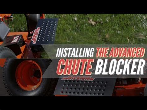 Ballard Inc - ExMark- Advanced Chute Blocker Installation - YouTube