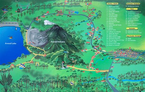 Map Of Arenal Volcano Region | Display posted in souvenir sh… | Flickr