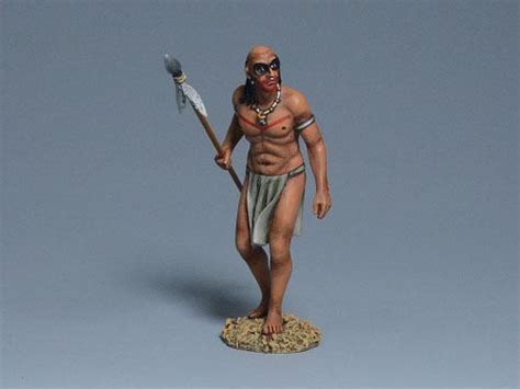 Taino Man Walking with Spear--single figure - CLB6018 - Metal Toy ...