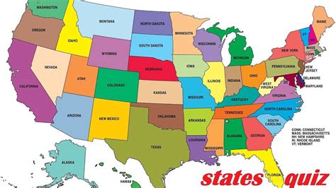 50 states quiz - quizing #1 - YouTube